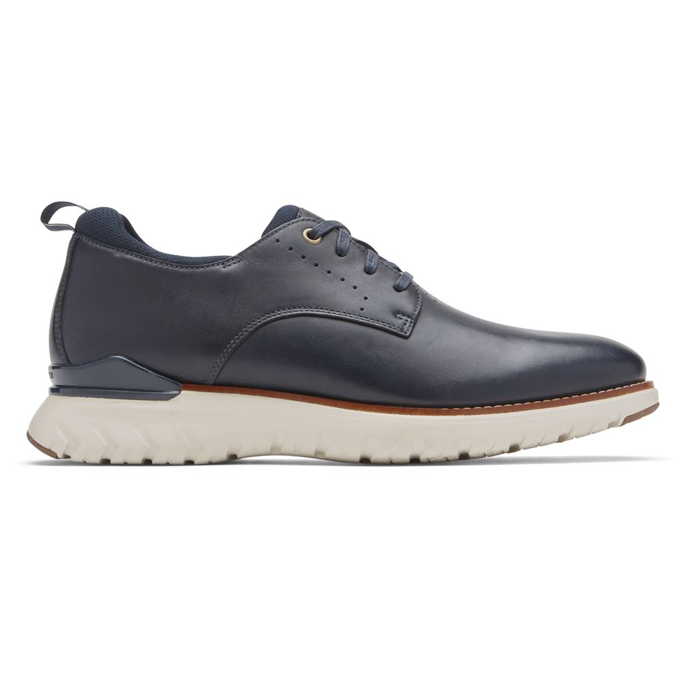 Rockport Canada Total Motion Sport Plain Toe - Mens Oxfords Blue (PEG709135)